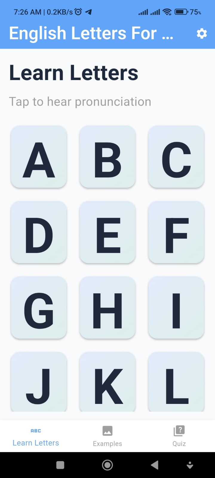 تعلّم الحروف الإنجليزية للأطفال – تطبيق تعليمي تفاعلي